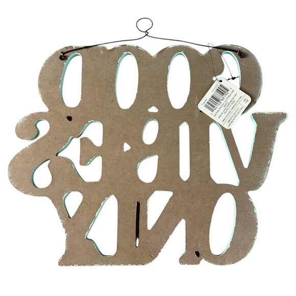 Good Vibes Only Wall Decor Hanging Sign Multicolor Wood Ashland Summer Fair - Picture 2 of 7